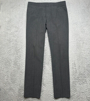 Alberto Stone Chino Pants Mens 36x34 Gray Modern Fit Stretch Ceramica